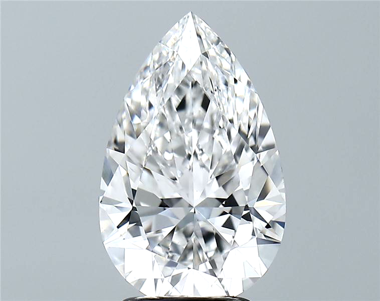 Lab-Grown 3.01 Carat Pear Shape Diamond color E Clarity VS1 With GIA Certificate, precious stones, engagement diamonds