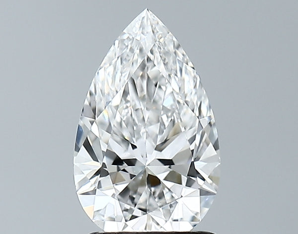 Lab-Grown 1.30 Carat Pear Shape Diamond color E Clarity VVS2 With GIA Certificate, precious stones, engagement diamonds