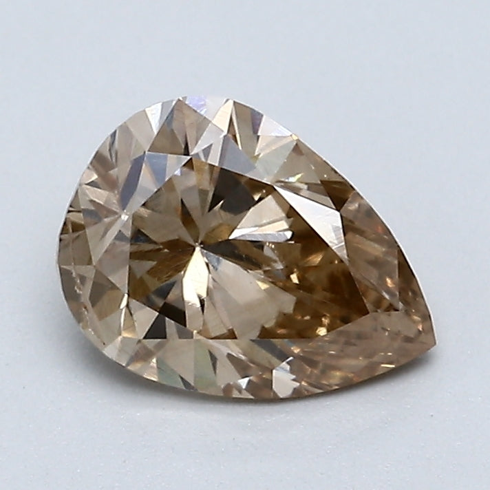 0.97 Carat Pear Shape Natural Mined Diamond Fancy  Brown Color I1 Clarity With GIA Certificate, natural diamonds, precious stones, engagement diamonds