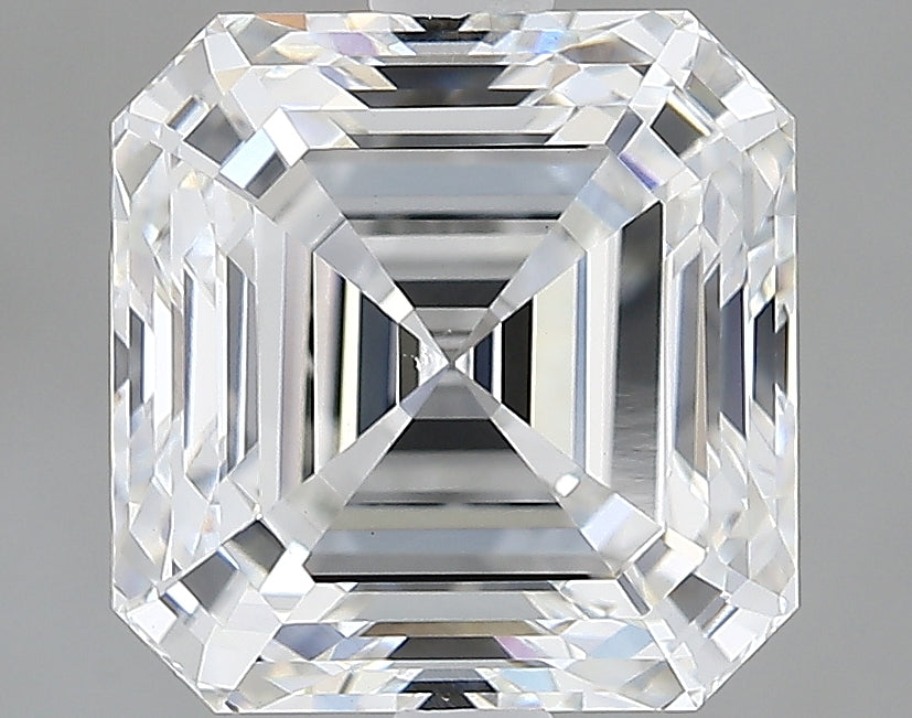 Lab-Grown 3.00 Carat Asscher Cut Diamond color E Clarity VVS2, precious stones, engagement diamonds