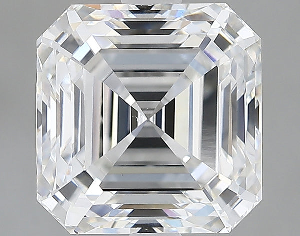 Lab-Grown 3.00 Carat Asscher Cut Diamond color E Clarity VVS2, precious stones, engagement diamonds