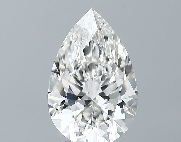 Lab-Grown 3.13 Carat Pear Shape Diamond color H Clarity VS1 With GIA Certificate, precious stones, engagement diamonds