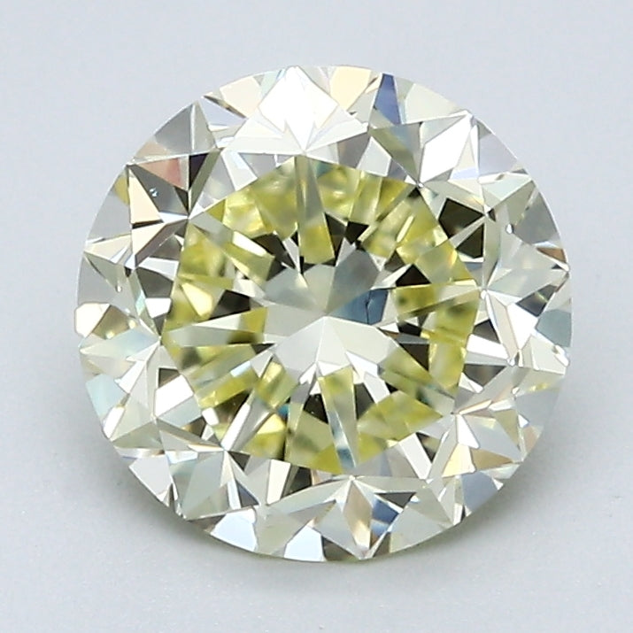 2.11 Carat Round Brilliant Natural Mined Diamond Fancy  Yellow Color VS1 Clarity With GIA Certificate, natural diamonds, precious stones, engagement diamonds