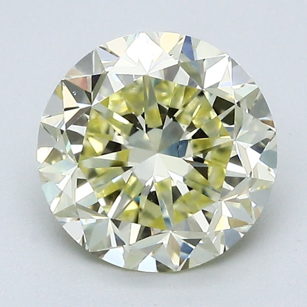 2.11 Carat Round Brilliant Natural Mined Diamond Fancy  Yellow Color VS1 Clarity With GIA Certificate, natural diamonds, precious stones, engagement diamonds