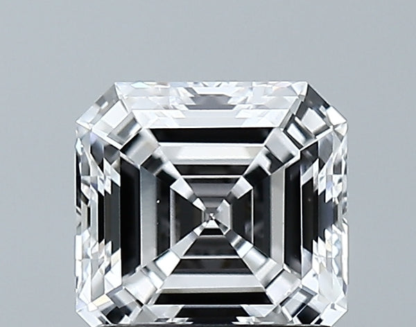 Lab-Grown 1.27 Carat Asscher Cut Diamond color D Clarity VVS2 With GIA Certificate, precious stones, engagement diamonds