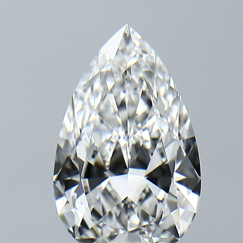 Lab-Grown 2.11 Carat Pear Shape Diamond color E Clarity VVS2, precious stones, engagement diamonds