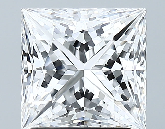 Lab-Grown 2.12 Carat Princess Cut Diamond color D Clarity VS1 With GIA Certificate, precious stones, engagement diamonds