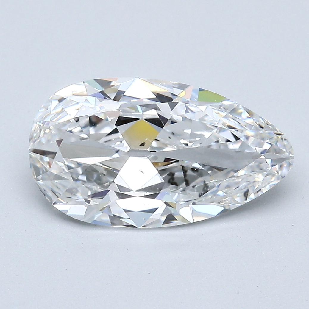 2.55 Carat Pear Shape Diamond E-SI1 Collector Loose GIA Certified, natural diamonds, precious stones, engagement diamonds