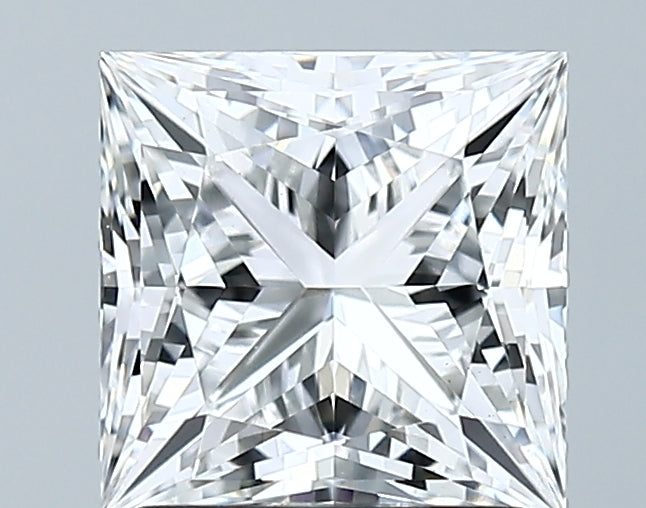 Lab-Grown 1.93 Carat Princess Cut Diamond color E Clarity VVS2 With GIA Certificate, precious stones, engagement diamonds