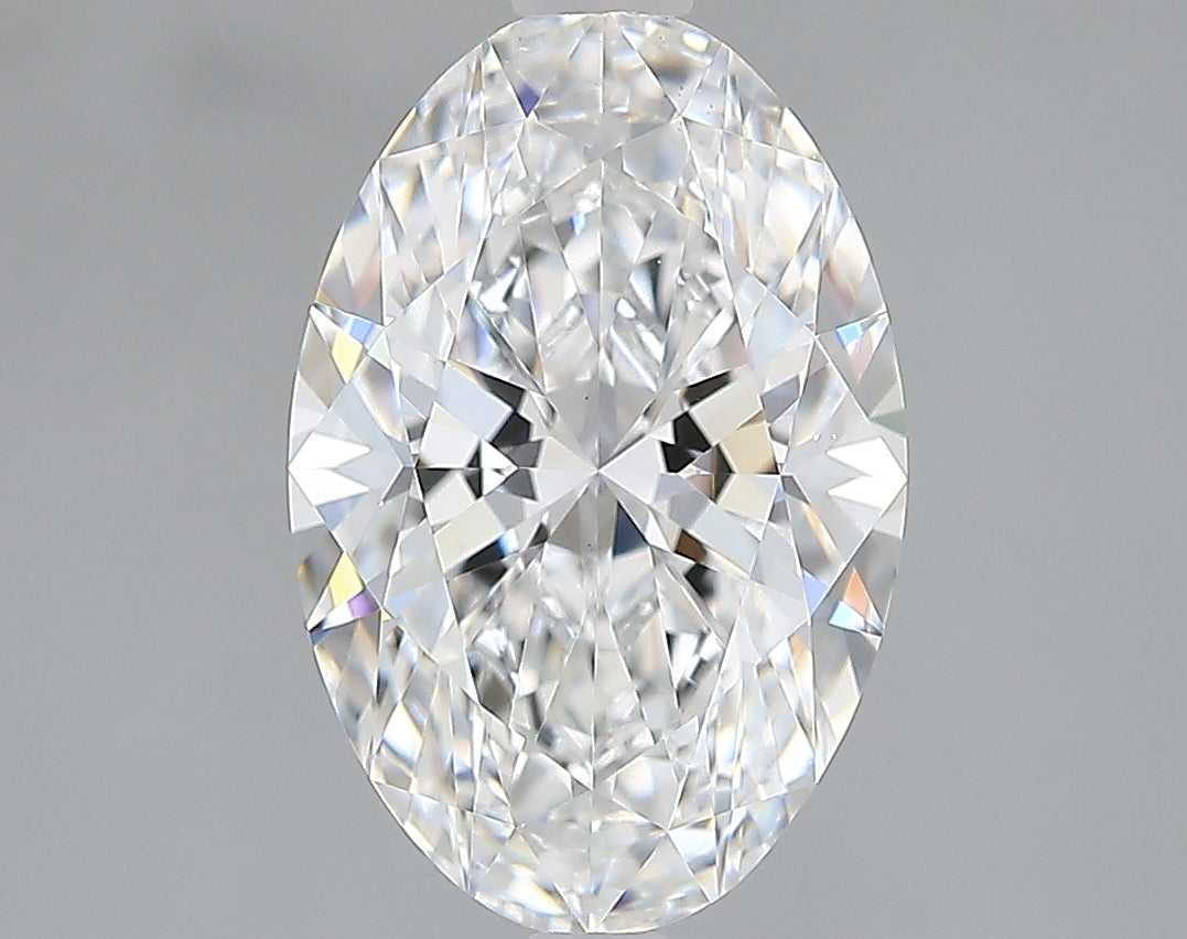 Lab-Grown 2.11 Carat Oval Shape Diamond color D Clarity VVS2, precious stones, engagement diamonds