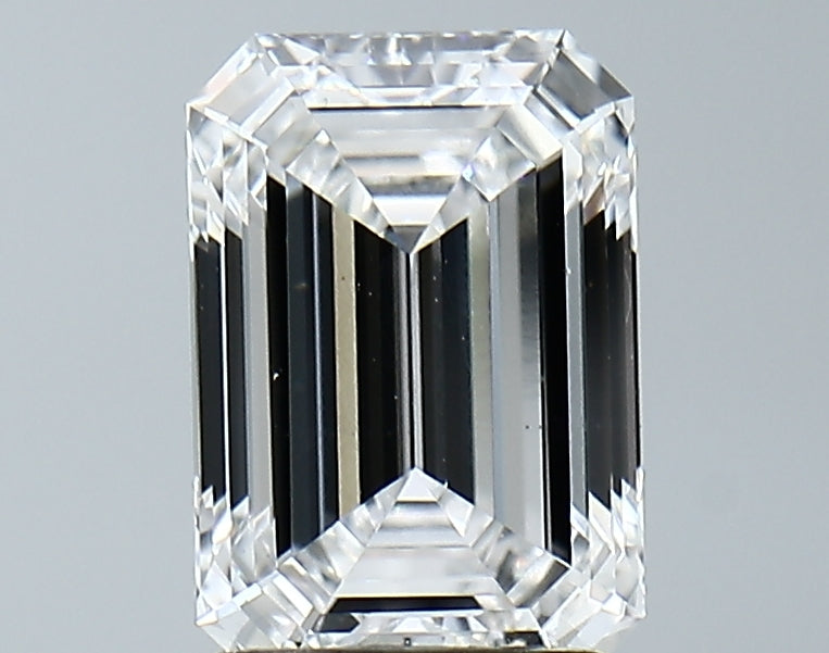 Lab-Grown 2.11 Carat Emerald Cut Diamond color D Clarity VS1, precious stones, engagement diamonds