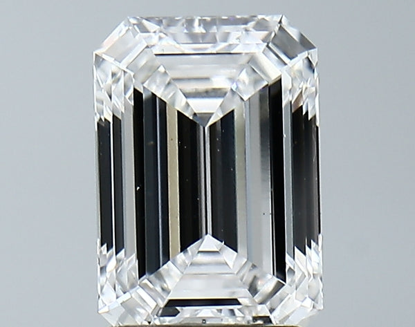 Lab-Grown 2.11 Carat Emerald Cut Diamond color D Clarity VS1, precious stones, engagement diamonds