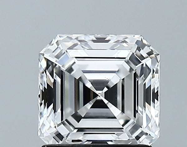 Lab-Grown 1.38 Carat Asscher Cut Diamond color D Clarity VS1 With GIA Certificate, precious stones, engagement diamonds