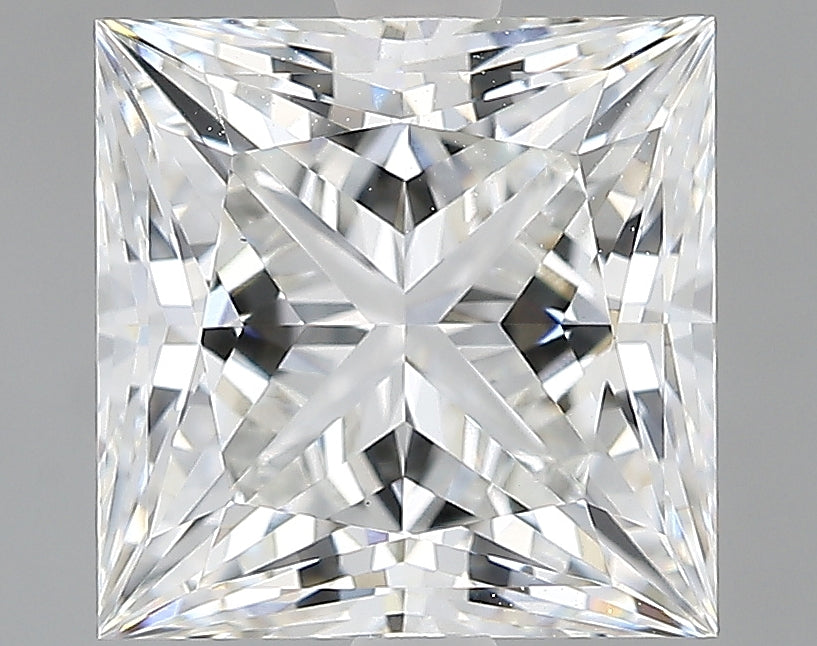 Lab-Grown 3.08 Carat Princess Cut Diamond color E Clarity VVS2, precious stones, engagement diamonds