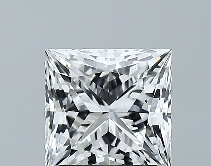 Lab-Grown 1.65 Carat Princess Cut Diamond color E Clarity VS2 With GIA Certificate, precious stones, engagement diamonds