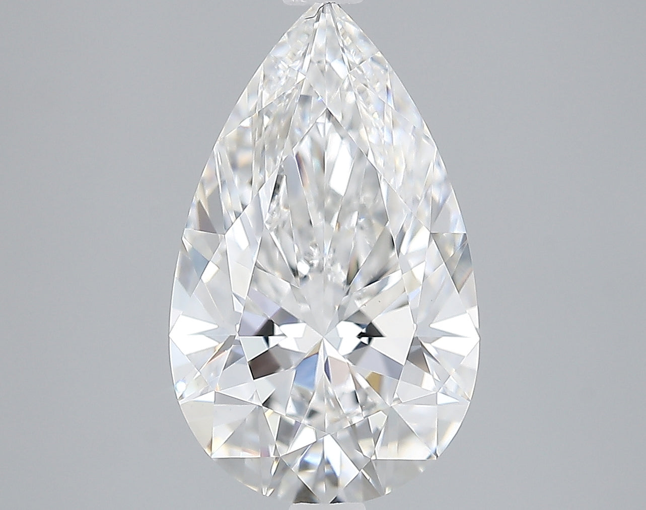 Lab-Grown 2.84 Carat Pear Shape Diamond color E Clarity VS1, precious stones, engagement diamonds
