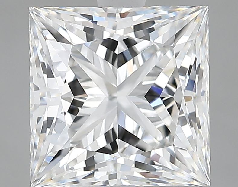 Lab-Grown 2.73 Carat Princess Cut Diamond color E Clarity VVS2, precious stones, engagement diamonds