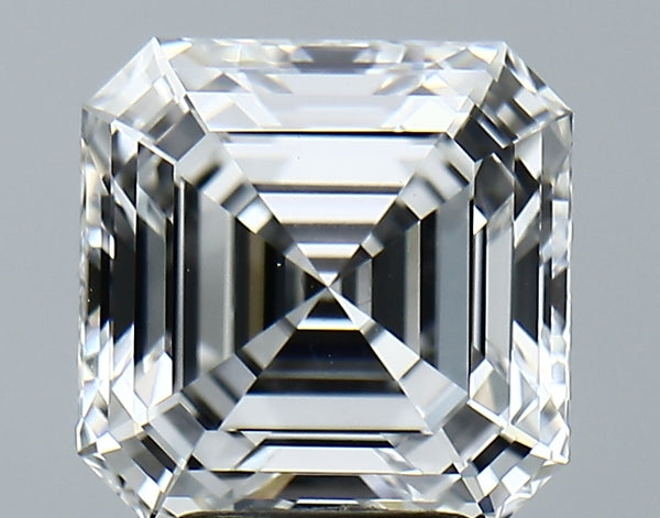 Lab-Grown 4.02 Carat Asscher Cut Diamond color E Clarity VS1, precious stones, engagement diamonds