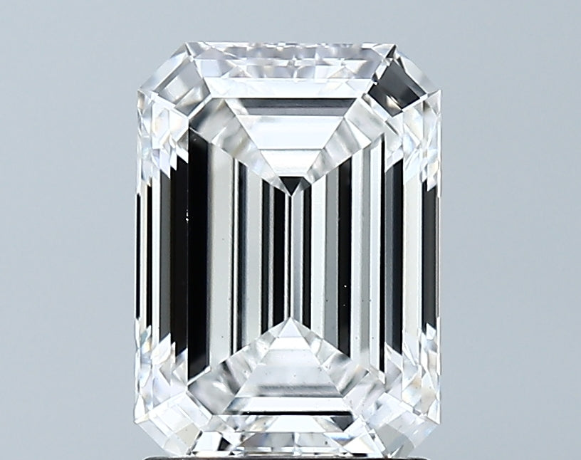 Lab-Grown 2.02 Carat Emerald Cut Diamond color E Clarity VS1 With GIA Certificate, precious stones, engagement diamonds