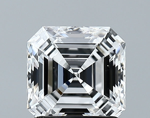 Lab-Grown 1.62 Carat Asscher Cut Diamond color E Clarity VVS2 With GIA Certificate, precious stones, engagement diamonds