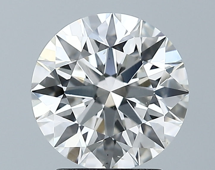 Lab-Grown 2.07 Carat Round Brilliant Diamond color F Clarity SI1 With GIA Certificate, precious stones, engagement diamonds