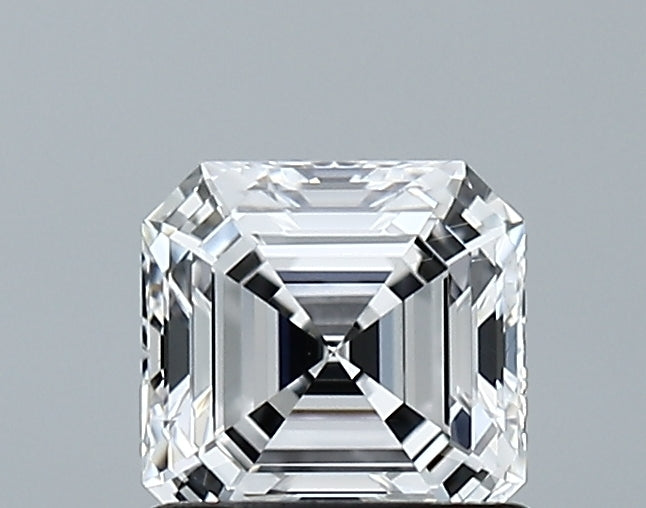 Lab-Grown 1.03 Carat Asscher Cut Diamond color D Clarity VS1, precious stones, engagement diamonds