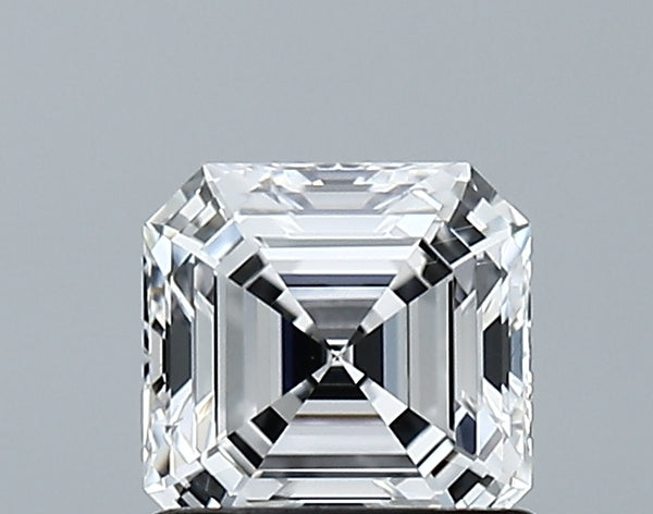 Lab-Grown 1.03 Carat Asscher Cut Diamond color D Clarity VS1, precious stones, engagement diamonds