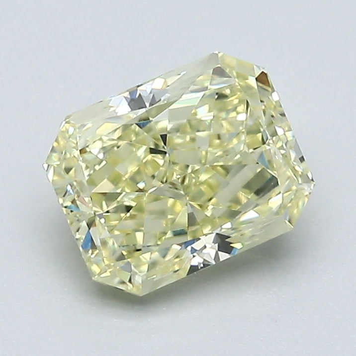 1.32 Carat Radiant Cut Diamond color Fancy Light  Yellow Clarity VVS2, natural diamonds, precious stones, engagement diamonds