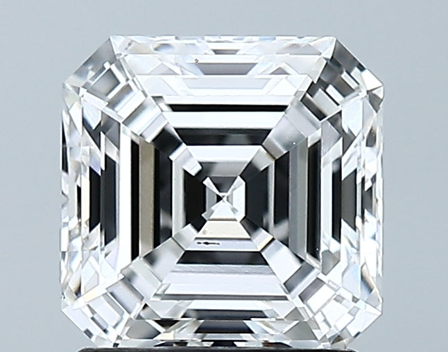 Lab-Grown 1.66 Carat Asscher Cut Diamond color E Clarity VS1 With GIA Certificate, precious stones, engagement diamonds