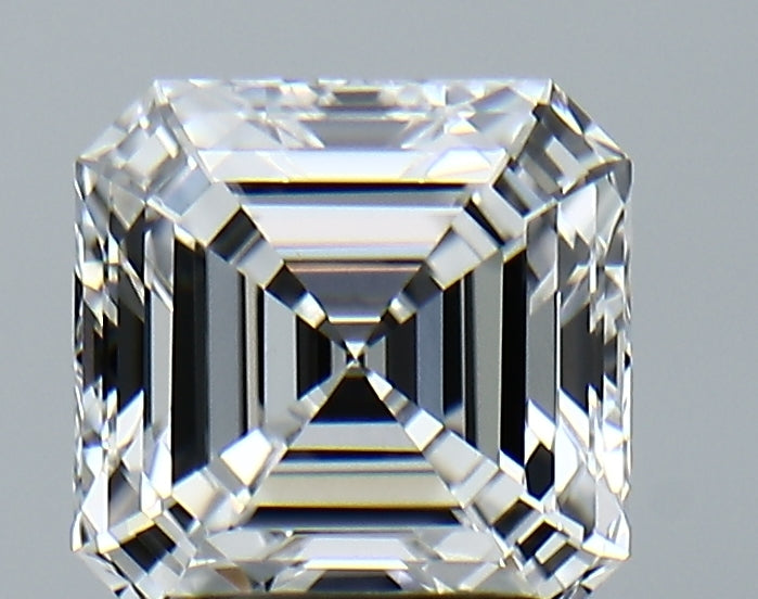 Lab-Grown 2.55 Carat Asscher Cut Diamond color E Clarity VVS1, precious stones, engagement diamonds