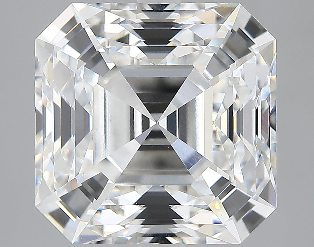 Lab-Grown 5.19 Carat Asscher Cut Diamond color E Clarity VVS2, precious stones, engagement diamonds