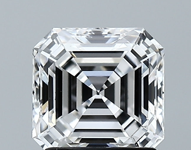 Lab-Grown 1.58 Carat Asscher Cut Diamond color E Clarity VS1 With GIA Certificate, precious stones, engagement diamonds