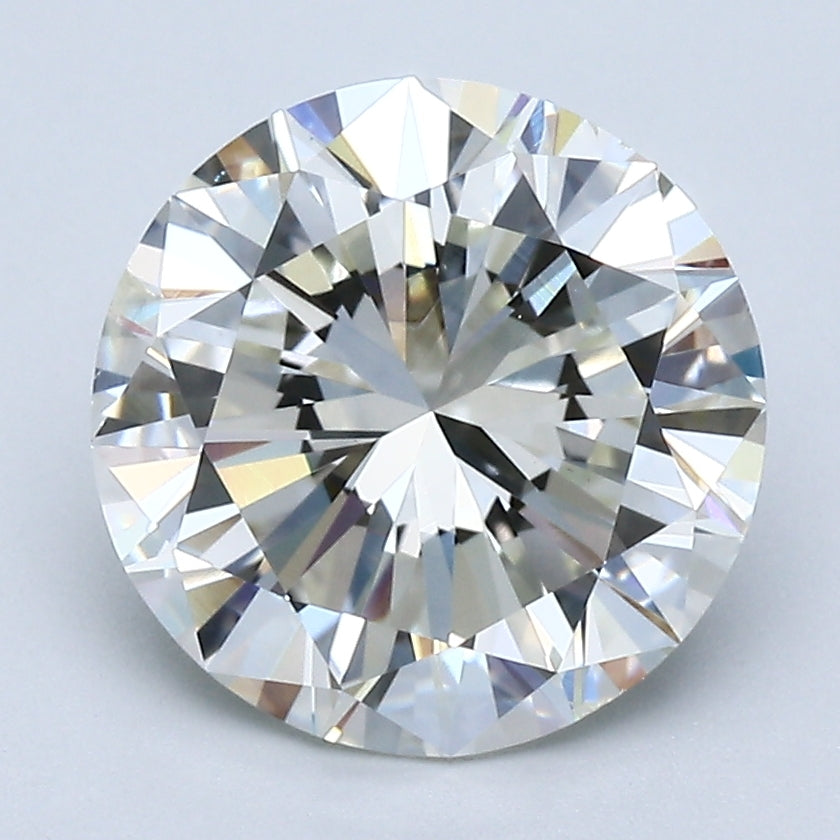 3.08 Carat Round Brilliant Natural Mined Diamond J Color SI2 Clarity With GIA Certificate, natural diamonds, precious stones, engagement diamonds