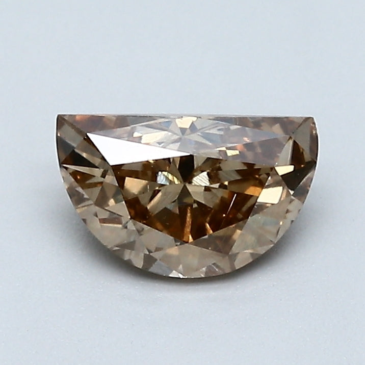 0.78 Carat Half Moon Shape Natural Mined Diamond Fancy  Brown Color VVS1 Clarity With GIA Certificate, natural diamonds, precious stones, engagement diamonds