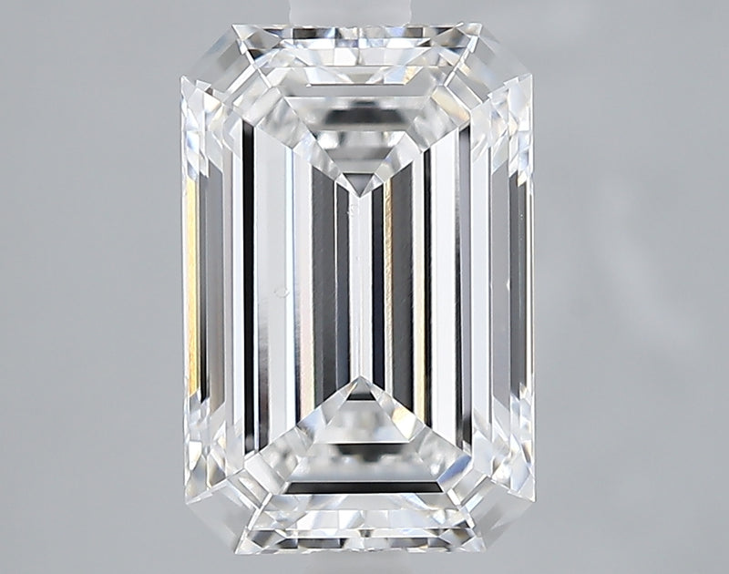 Lab-Grown 2.70 Carat Emerald Cut Diamond color E Clarity SI1 With GIA Certificate, precious stones, engagement diamonds