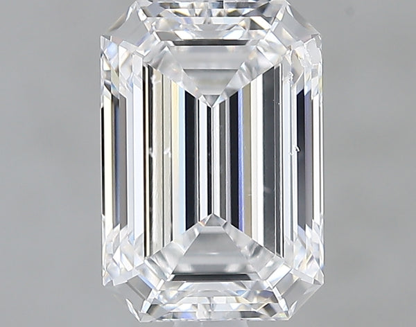 Lab-Grown 2.01 Carat Emerald Cut Diamond color D Clarity VS1 With GIA Certificate, precious stones, engagement diamonds