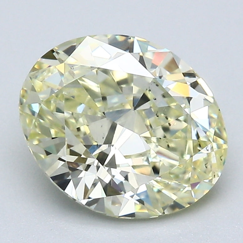 2.33 Carat Oval Shape Natural Mined Diamond Fancy Light  Yellow Color SI1 Clarity With GIA Certificate, natural diamonds, precious stones, engagement diamonds