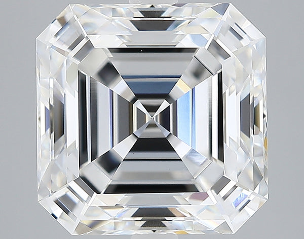 Lab-Grown 5.15 Carat Asscher Cut Diamond color E Clarity VVS2, precious stones, engagement diamonds