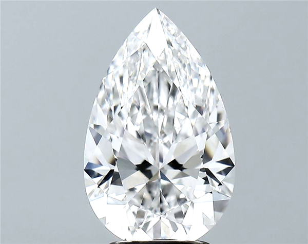 Lab-Grown 3.06 Carat Pear Shape Diamond color E Clarity VVS2 With GIA Certificate, precious stones, engagement diamonds