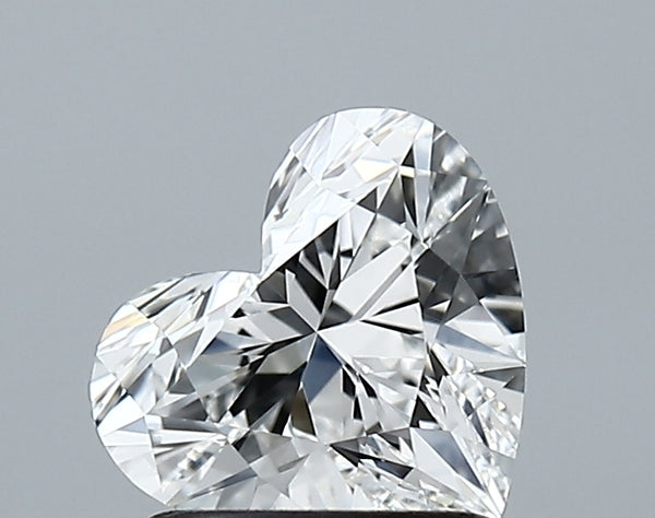 Lab-Grown 1.36 Carat Heart Shape Diamond color F Clarity VVS2 With GIA Certificate, precious stones, engagement diamonds