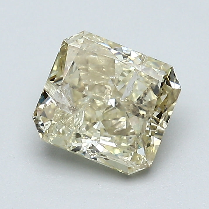 1.23 Carat Radiant Cut Natural Mined Diamond Fancy Yellow Brown Color I2 Clarity With GIA Certificate, natural diamonds, precious stones, engagement diamonds