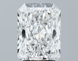 Lab-Grown 2.82 Carat Radiant Cut Diamond color E Clarity VVS2 With GIA Certificate, precious stones, engagement diamonds