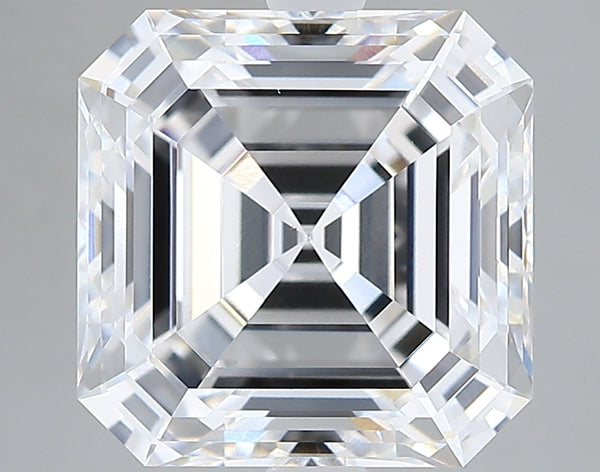 Lab-Grown 4.00 Carat Asscher Cut Diamond color D Clarity VS1 With GIA Certificate, precious stones, engagement diamonds
