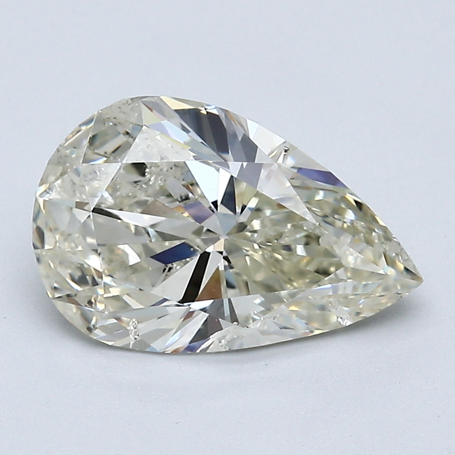 2.25 Carat Pear Shape Natural Mined Diamond L Color I1 Clarity With GIA Certificate, natural diamonds, precious stones, engagement diamonds