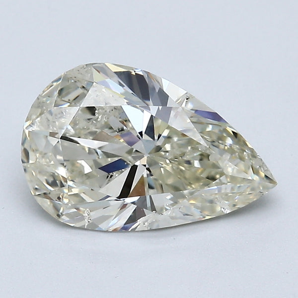 2.25 Carat Pear Shape Natural Mined Diamond L Color I1 Clarity With GIA Certificate, natural diamonds, precious stones, engagement diamonds