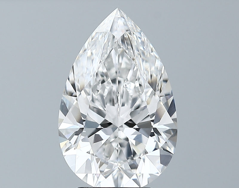 Lab-Grown 3.70 Carat Pear Shape Diamond color E Clarity VVS2, precious stones, engagement diamonds