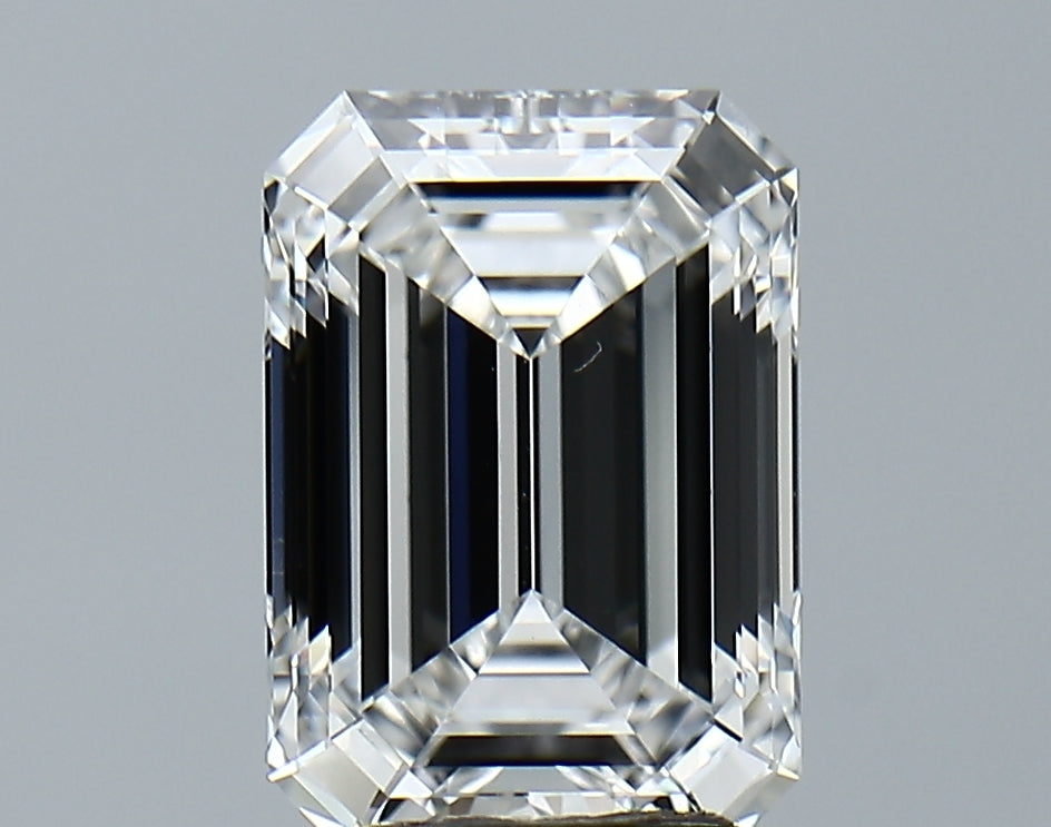 Lab-Grown 3.16 Carat Emerald Cut Diamond color E Clarity VVS2, precious stones, engagement diamonds