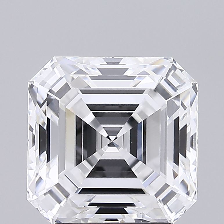 Lab-Grown 2.77 Carat Asscher Cut Diamond color E Clarity VS1 With GIA Certificate, precious stones, engagement diamonds