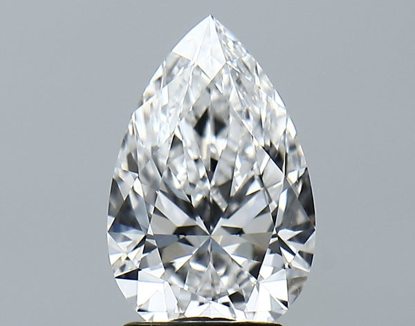 Lab-Grown 2.02 Carat Pear Shape Diamond color D Clarity VVS2 With GIA Certificate, precious stones, engagement diamonds