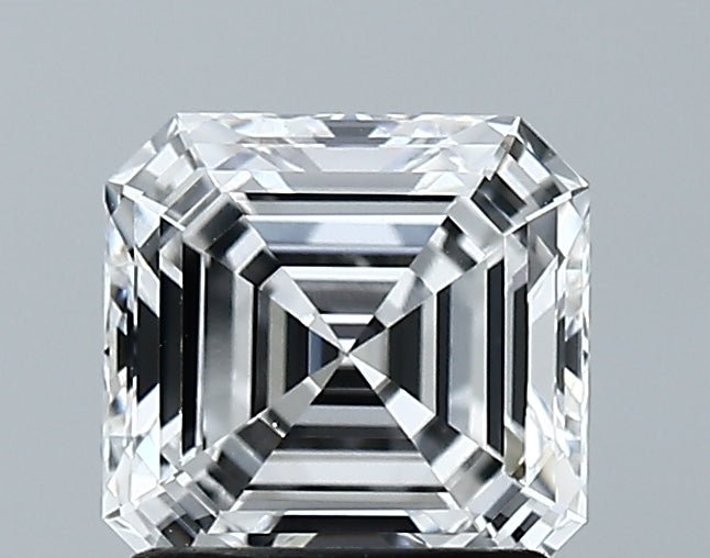 Lab-Grown 1.50 Carat Asscher Cut Diamond color E Clarity VVS2 With GIA Certificate, precious stones, engagement diamonds